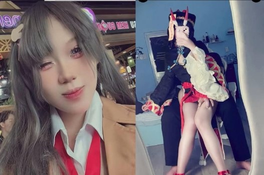 Lộ clip em gái cosplay cắm sừng bạn trai - sex viet